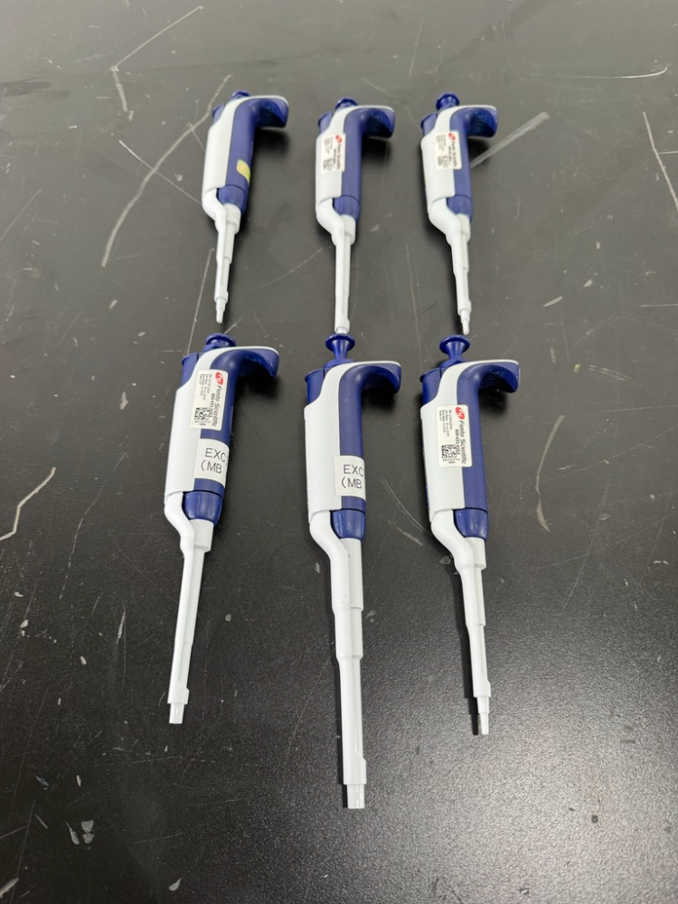 Image of Rainin Pipet-Lite XLS Single Channel Pipettes - Quantity 6
